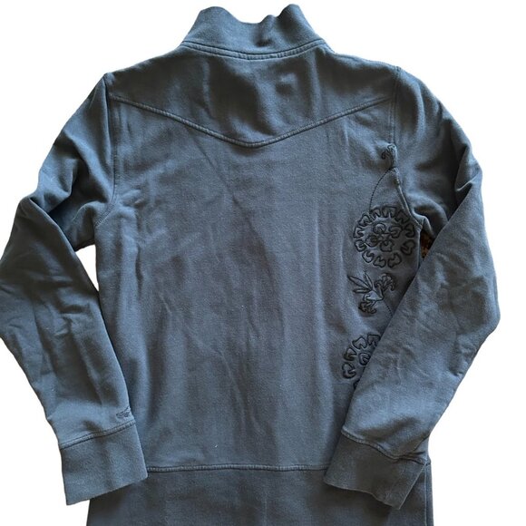 Horny Toad WOMEN's Zip up Embroidered Super soft jacket Size XS Color gray - Picture 10 of 12